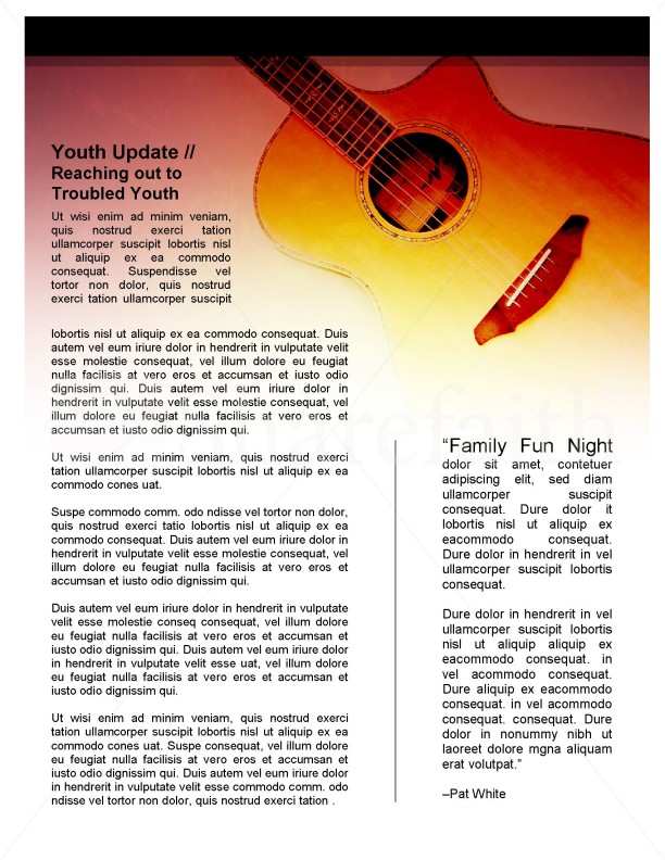 Guitar Newsletter Template | page 4