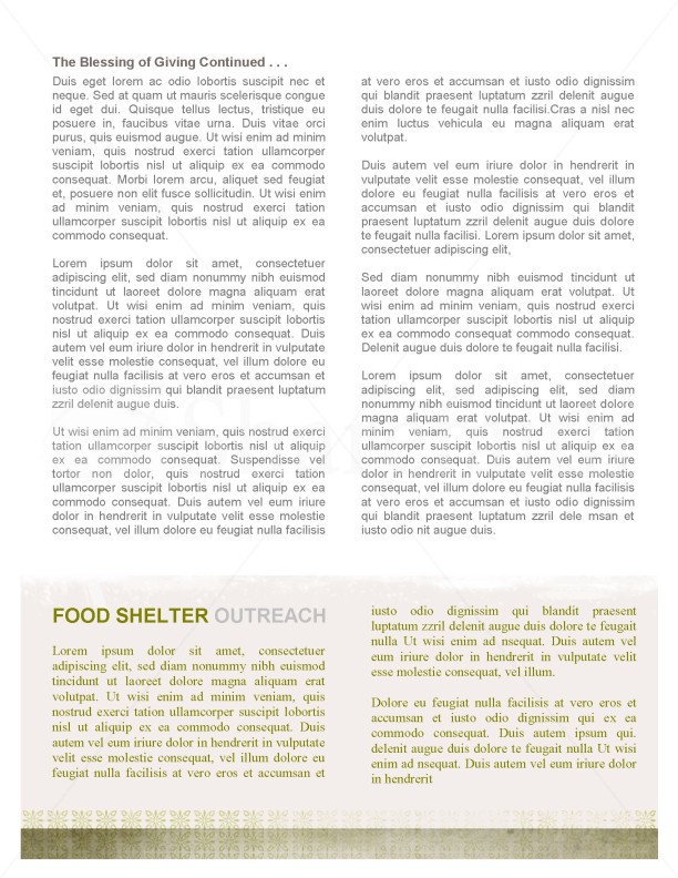 Jesus' Hand Church Newsletter Template | page 2