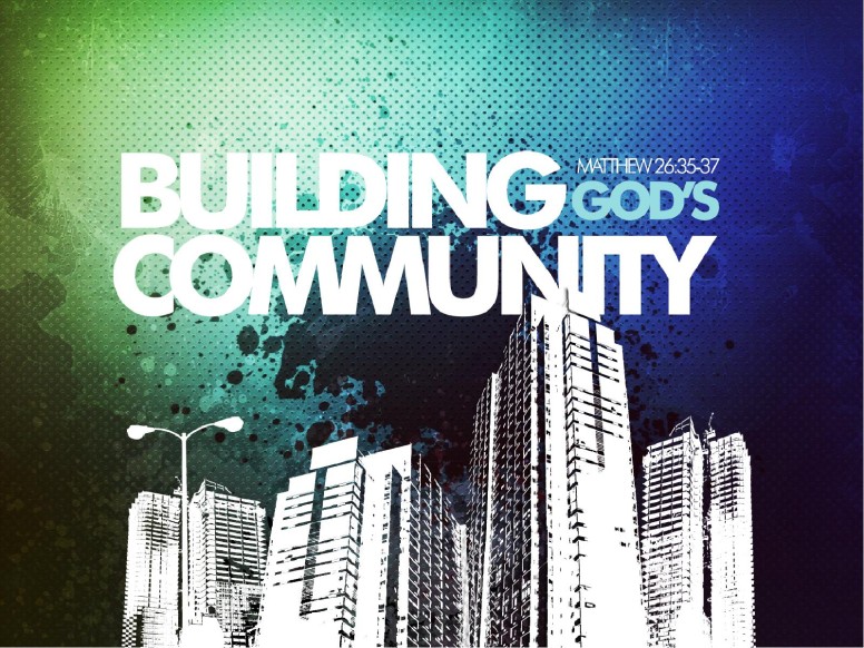 Building God's Community Sermon PowerPoint Template