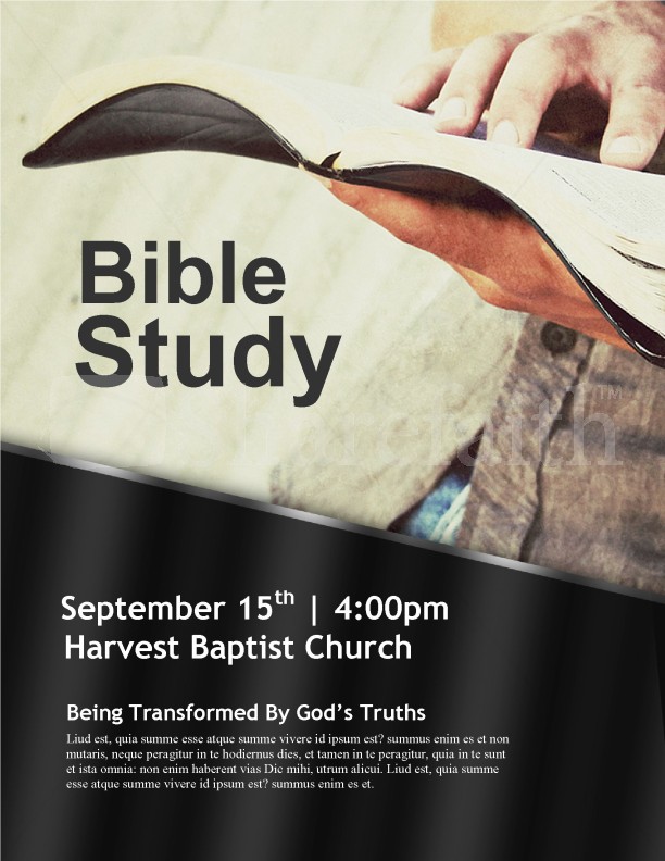 God's Word Church Flyer Template | page 1