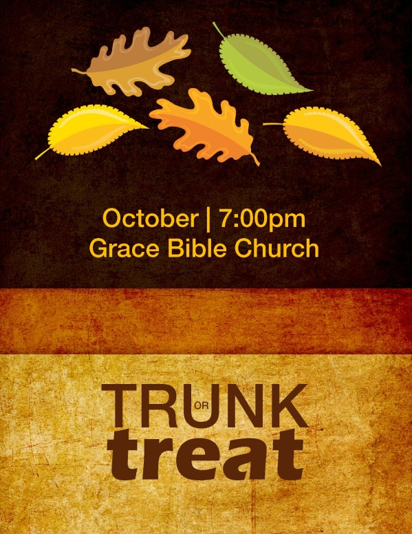 Trunk or Treat Flyer Template 