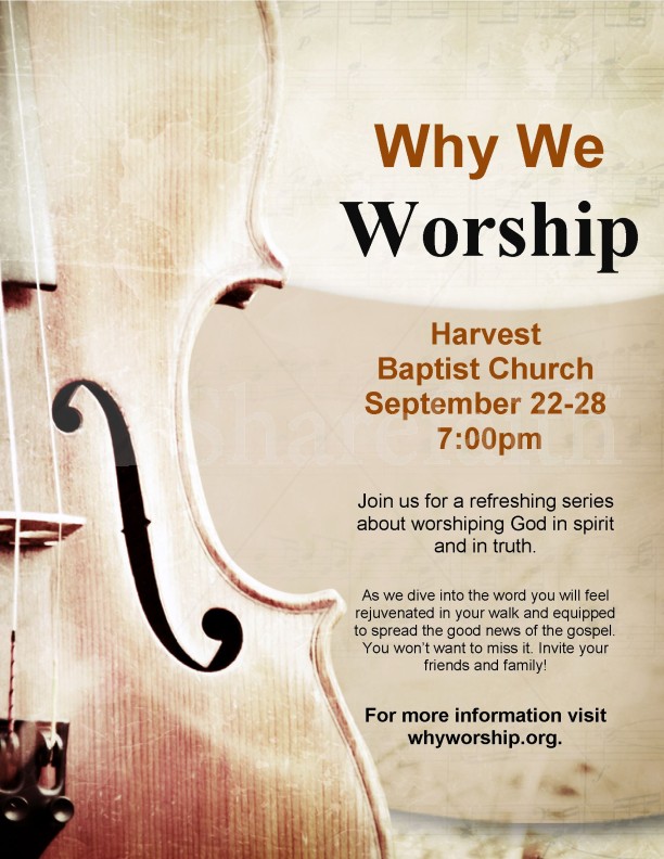 Church Worship Flyer Template Thumbnail Showcase
