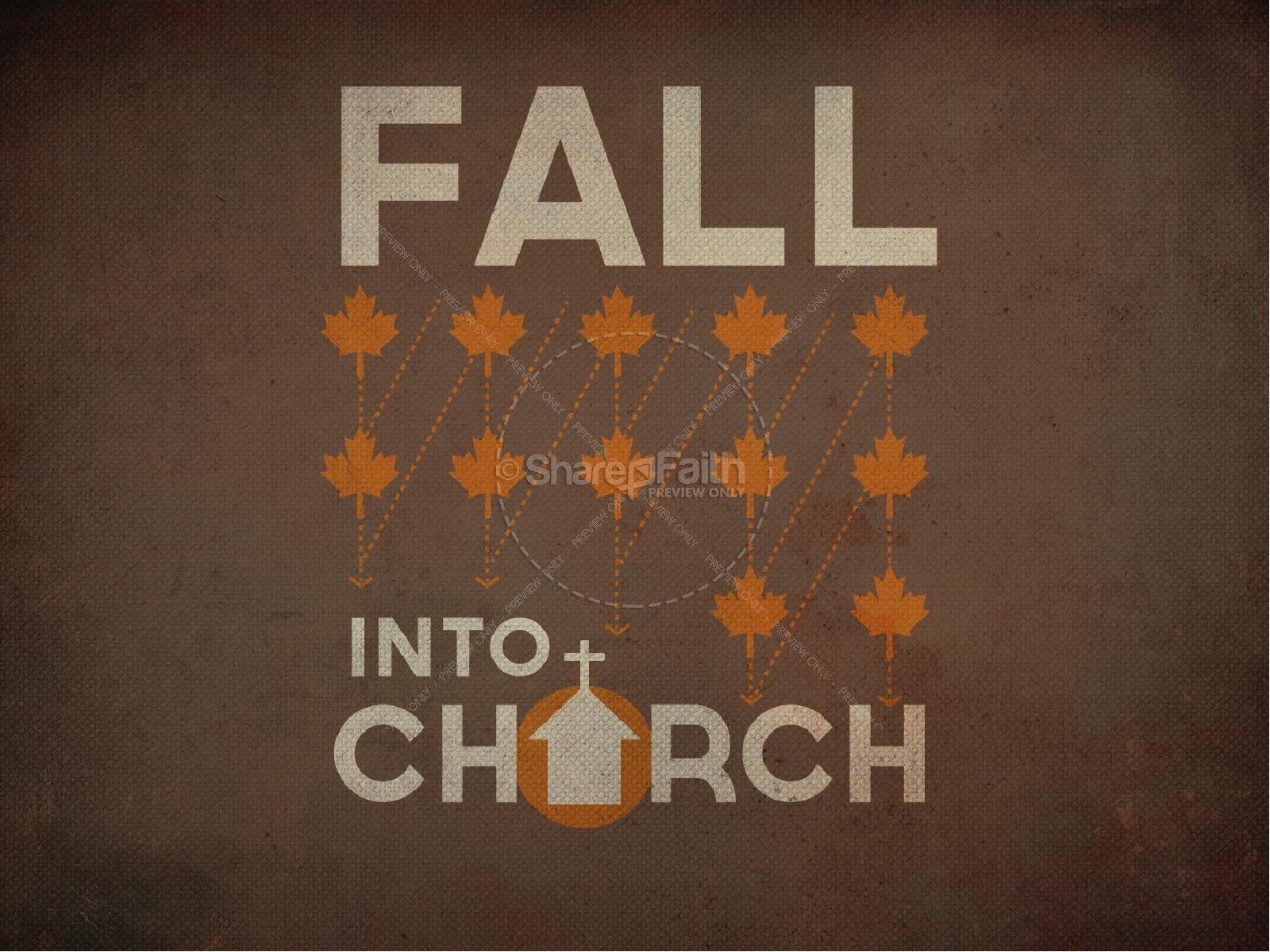 Fall Into Church PowerPoint Design