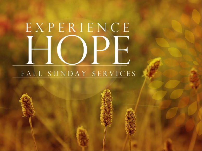 Experience Hope Fall PowerPoint
