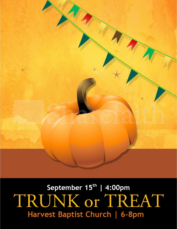 Trunk or Treat Flyer Templates Thumbnail Showcase