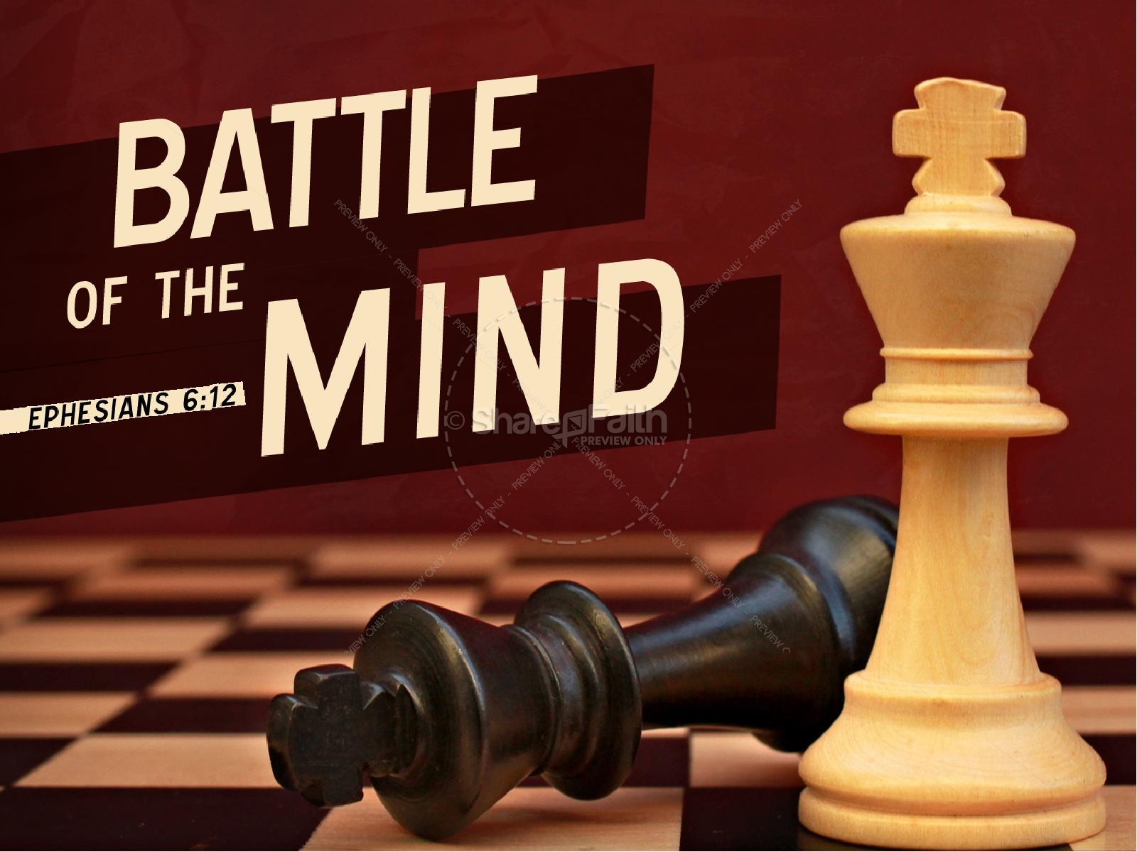Battle of the Mind PowerPoint Thumbnail 1
