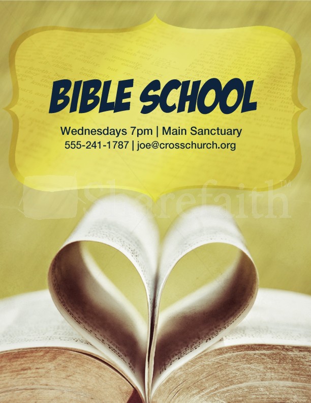 Bible School Flyer Templates | page 1