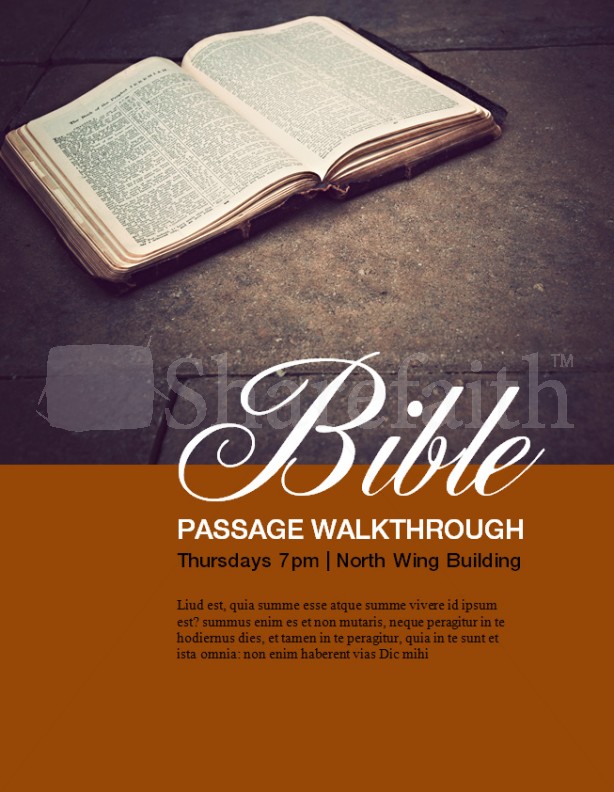 Bible Walkthrough Flyer Template Thumbnail Showcase