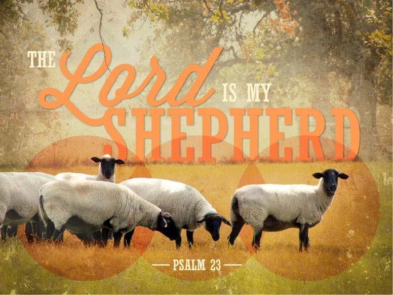 The Lord Is My Shepherd Sermon PowerPoint Template