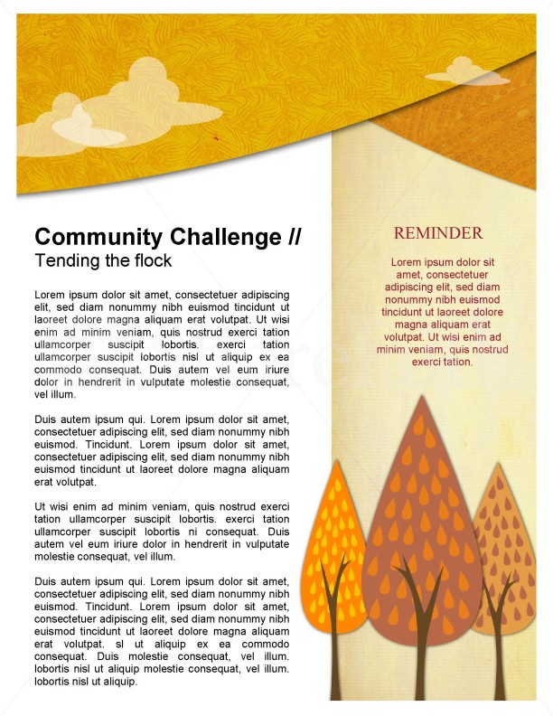 Fall Forest Newsletter Template | page 3