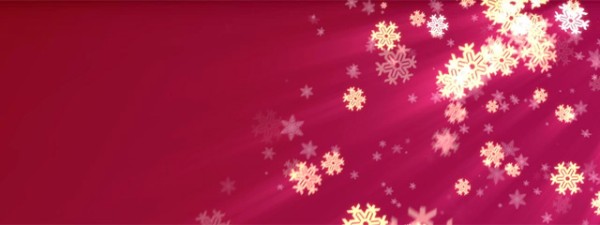 Christmas Snowflakes Triple Wide Video Loop