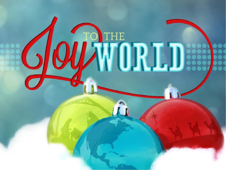 Joy to the World PowerPoint Template Christmas