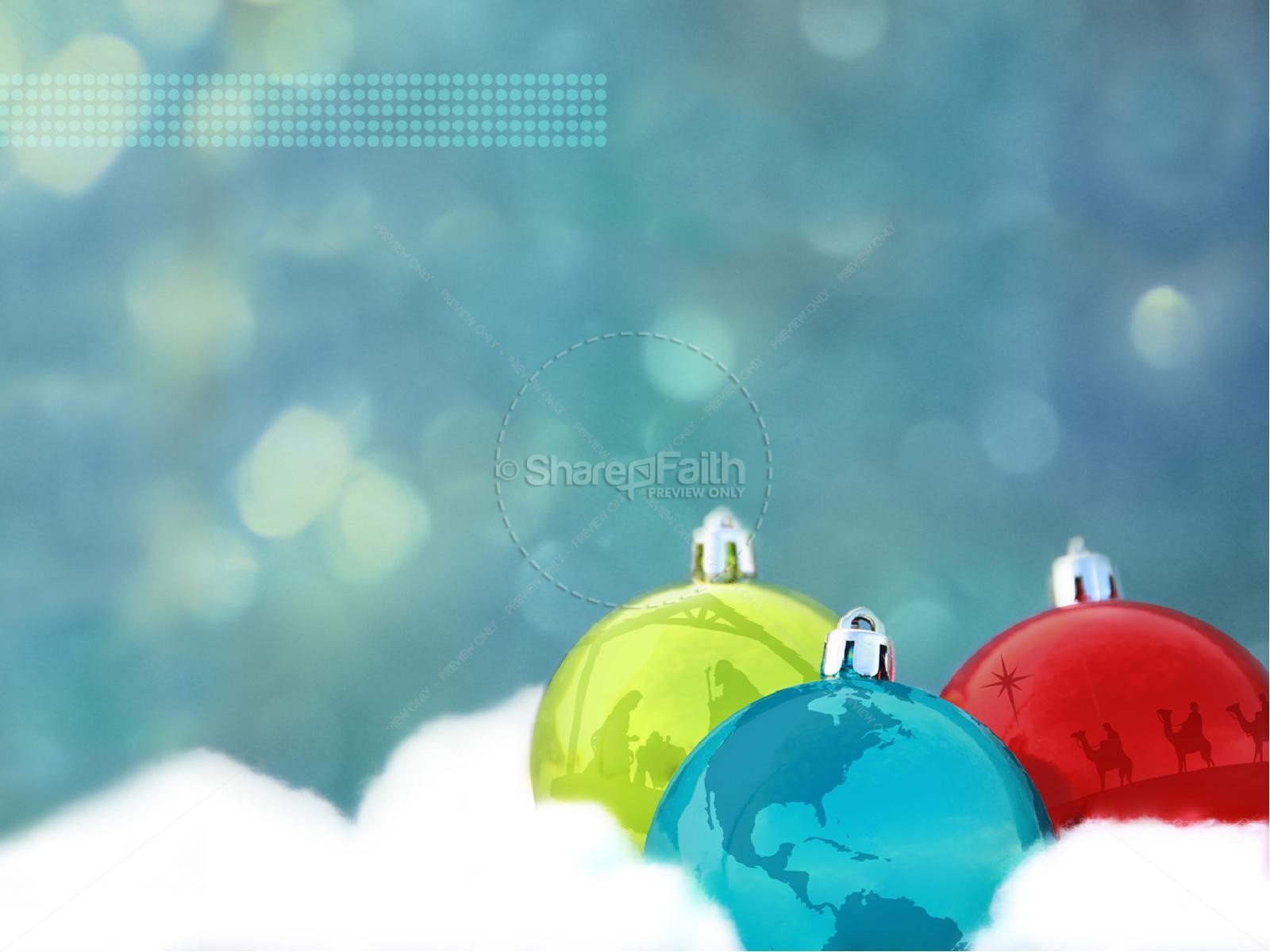 Joy to the World PowerPoint Template Christmas Thumbnail 6