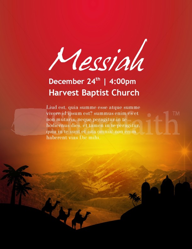 Messianic Flyer Template Nativity Flyer Thumbnail Showcase