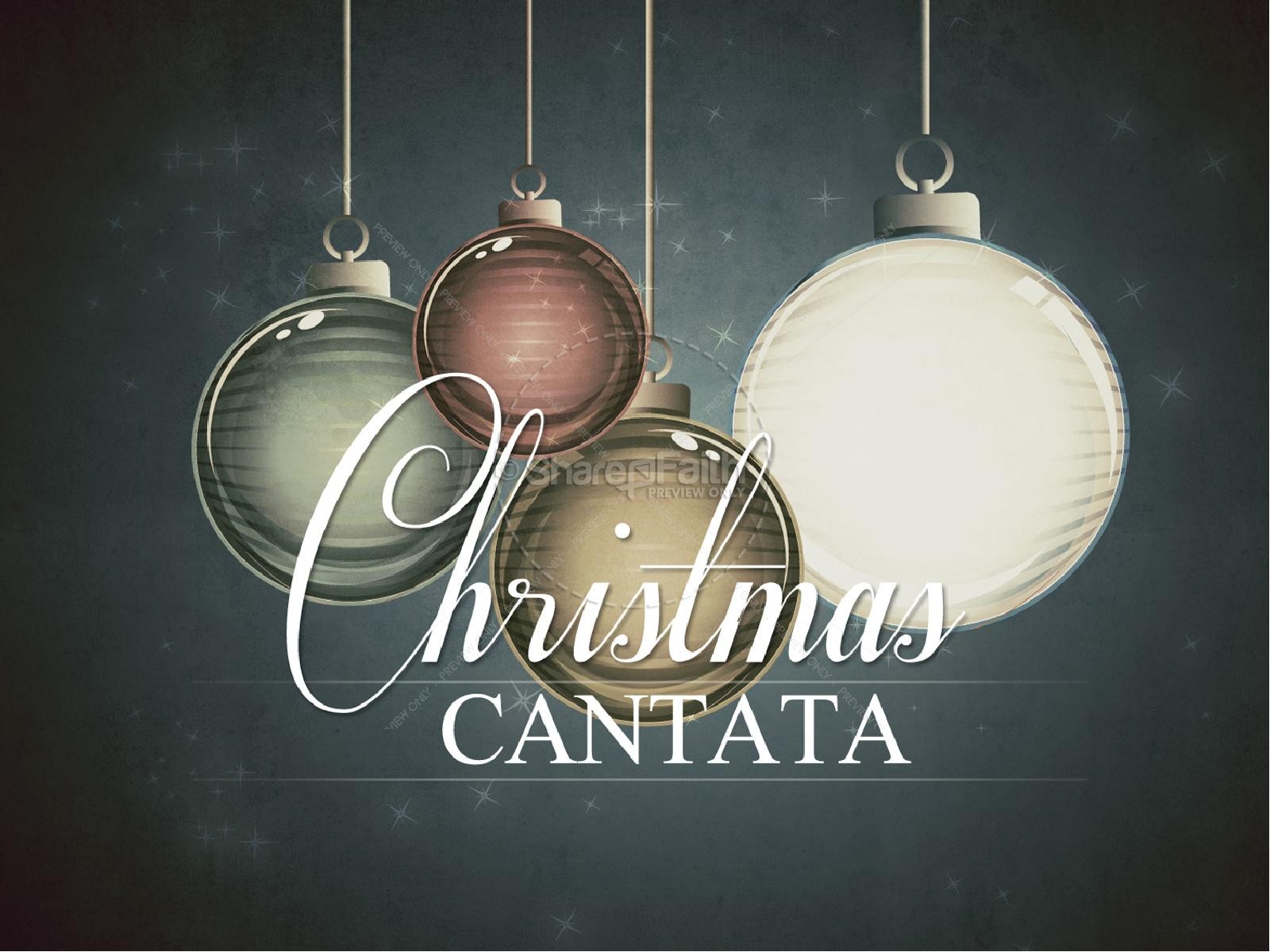 Christmas Cantata PowerPoint Template Thumbnail 1