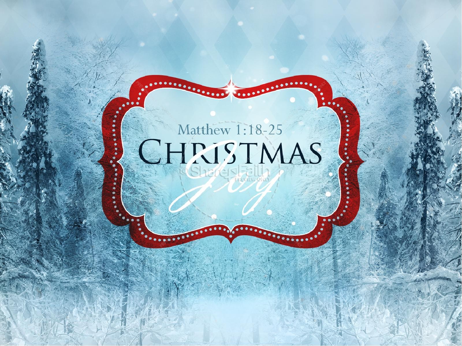 Christmas Joy To The World PowerPoint Sermon Template  Clover Media