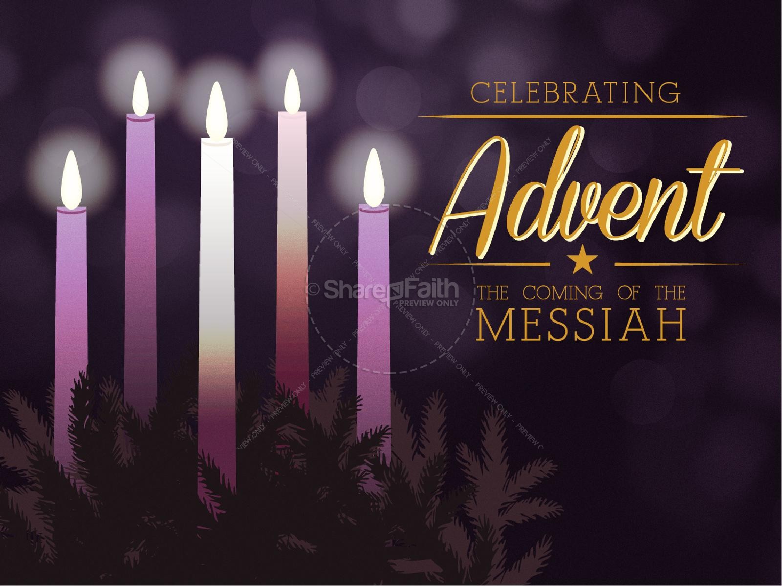 Celebrating Advent Church Powerpoint Template Sharefaith Media