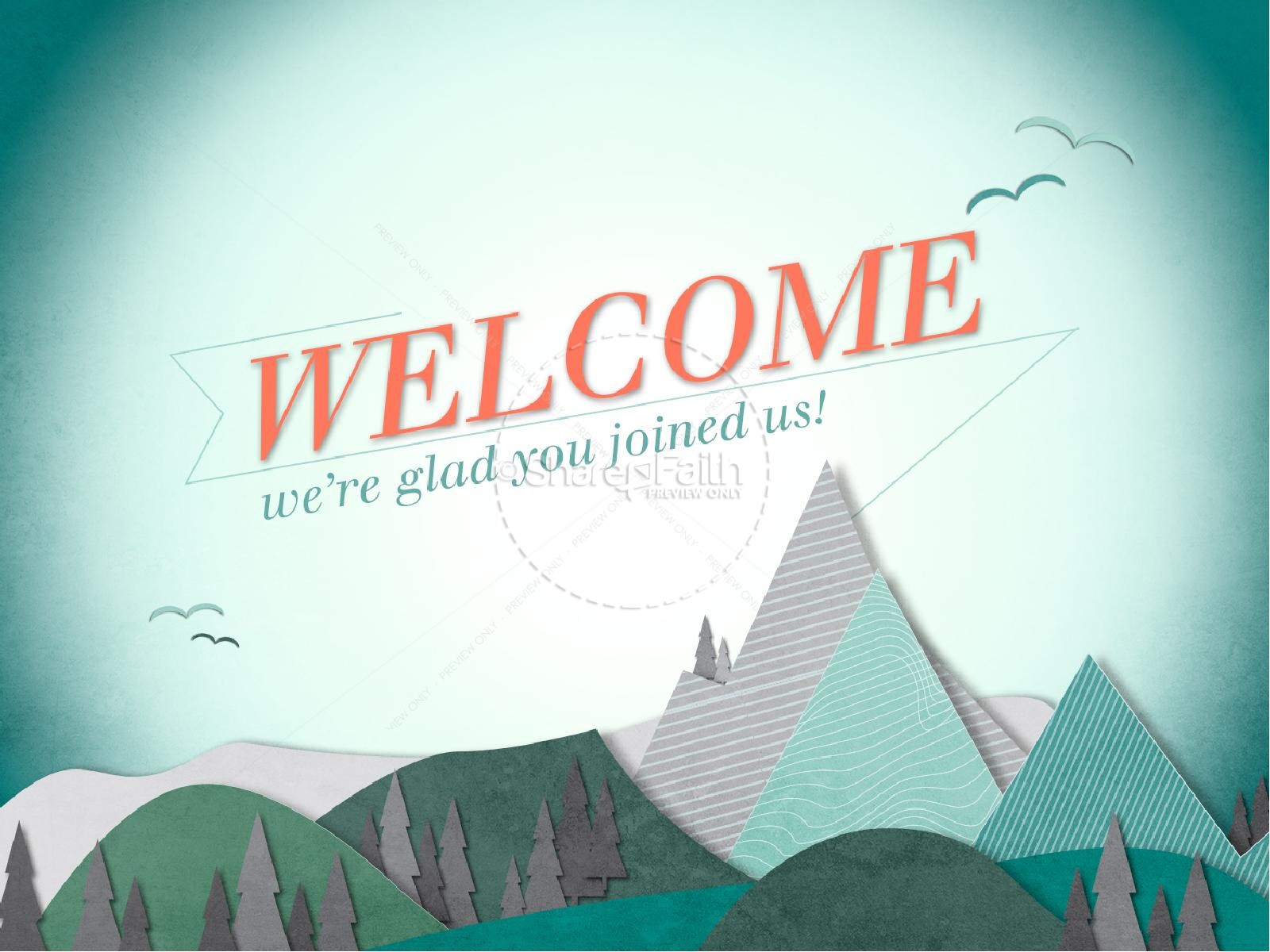 Happy New Year Mountains PowerPoint Template Thumbnail 3