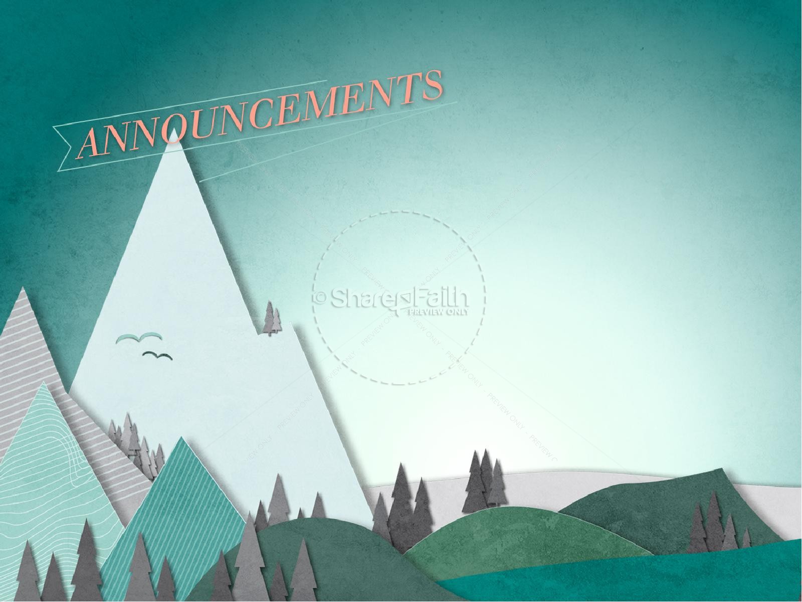 Happy New Year Mountains PowerPoint Template Thumbnail 4