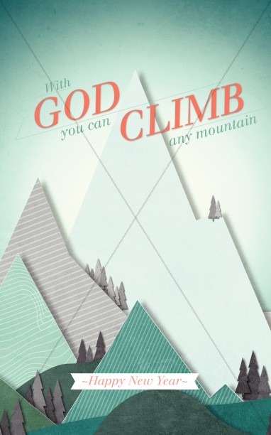 Climb Any Mountain Church Bulletin Thumbnail Showcase