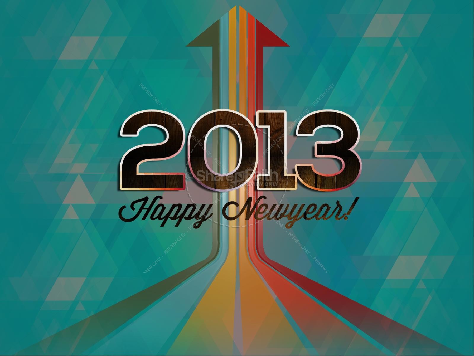 Look To Jesus 2013 Happy New Year PowerPoint