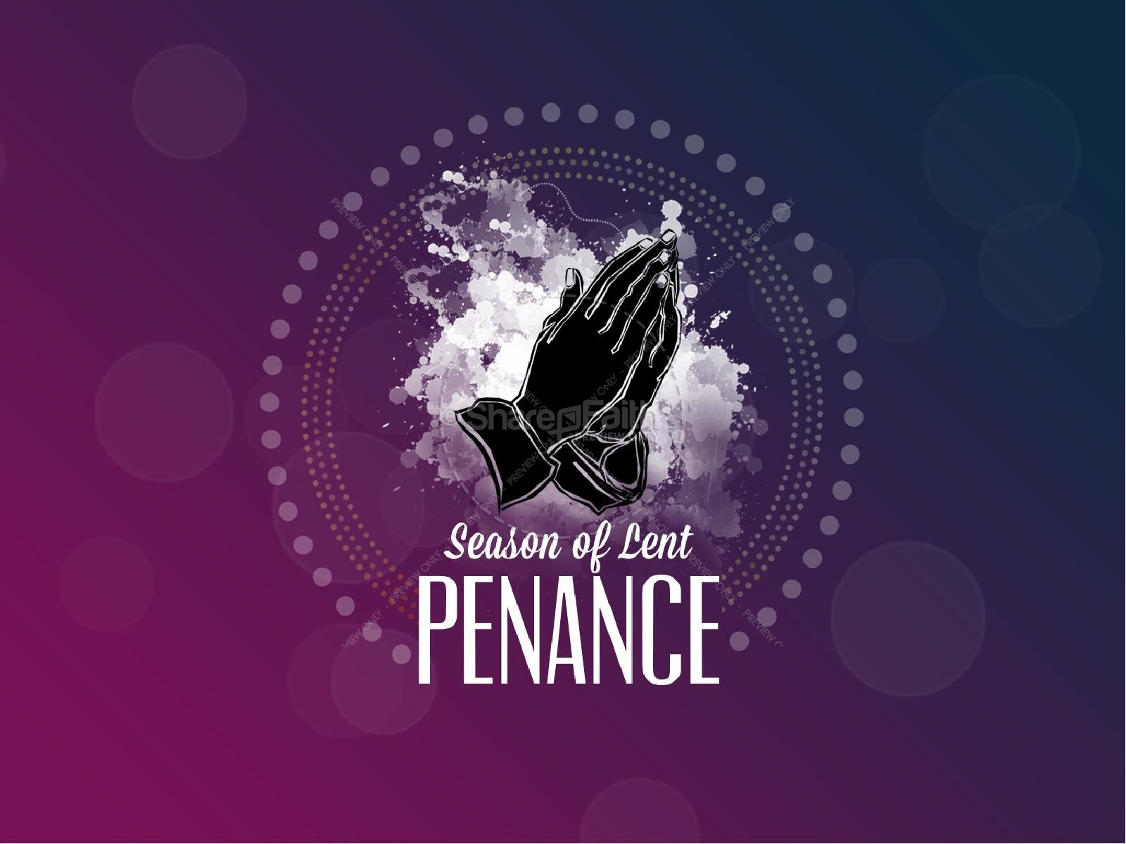 Season of Lent Penance