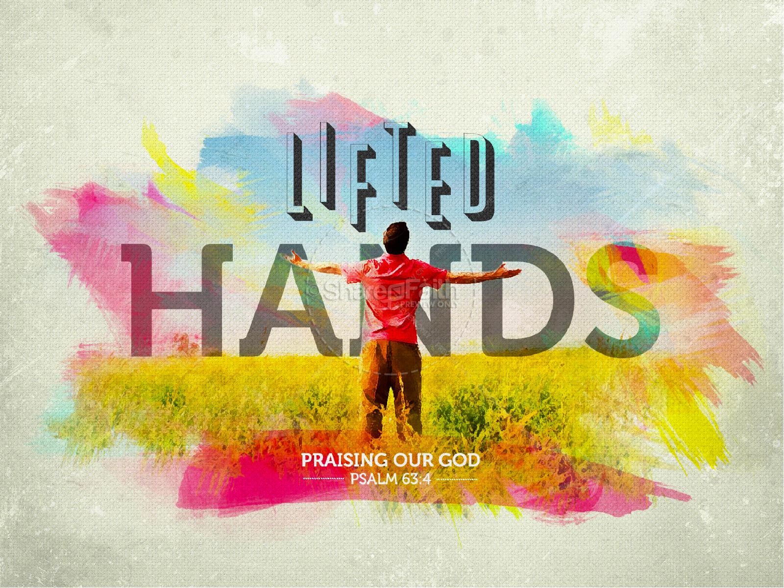 Lifted Hands PowerPoint Sermon Thumbnail 1