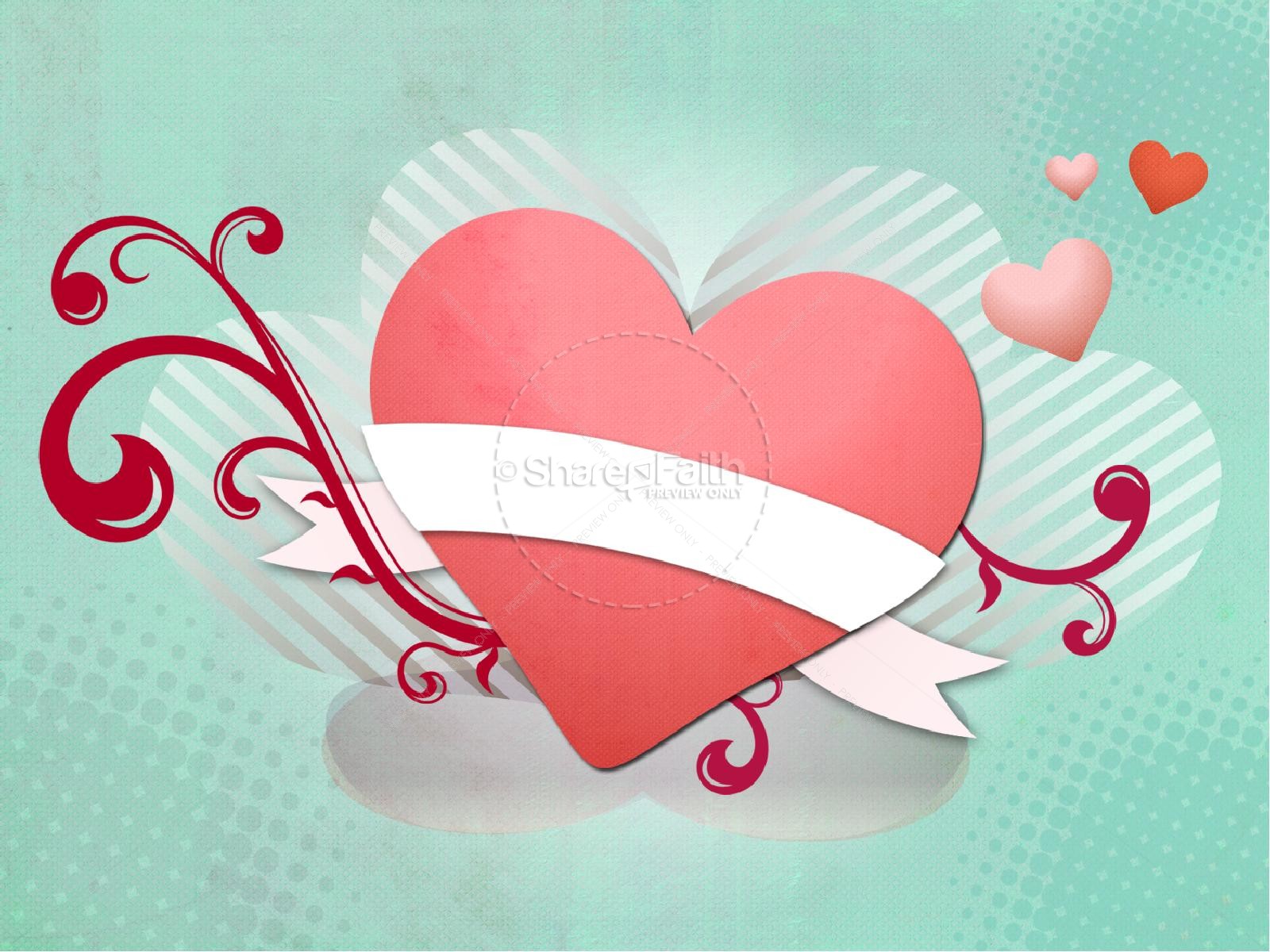 Happy Valentine's Day Heart Template Thumbnail 2