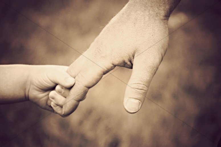 Hold Her Hand Christian Stock Images