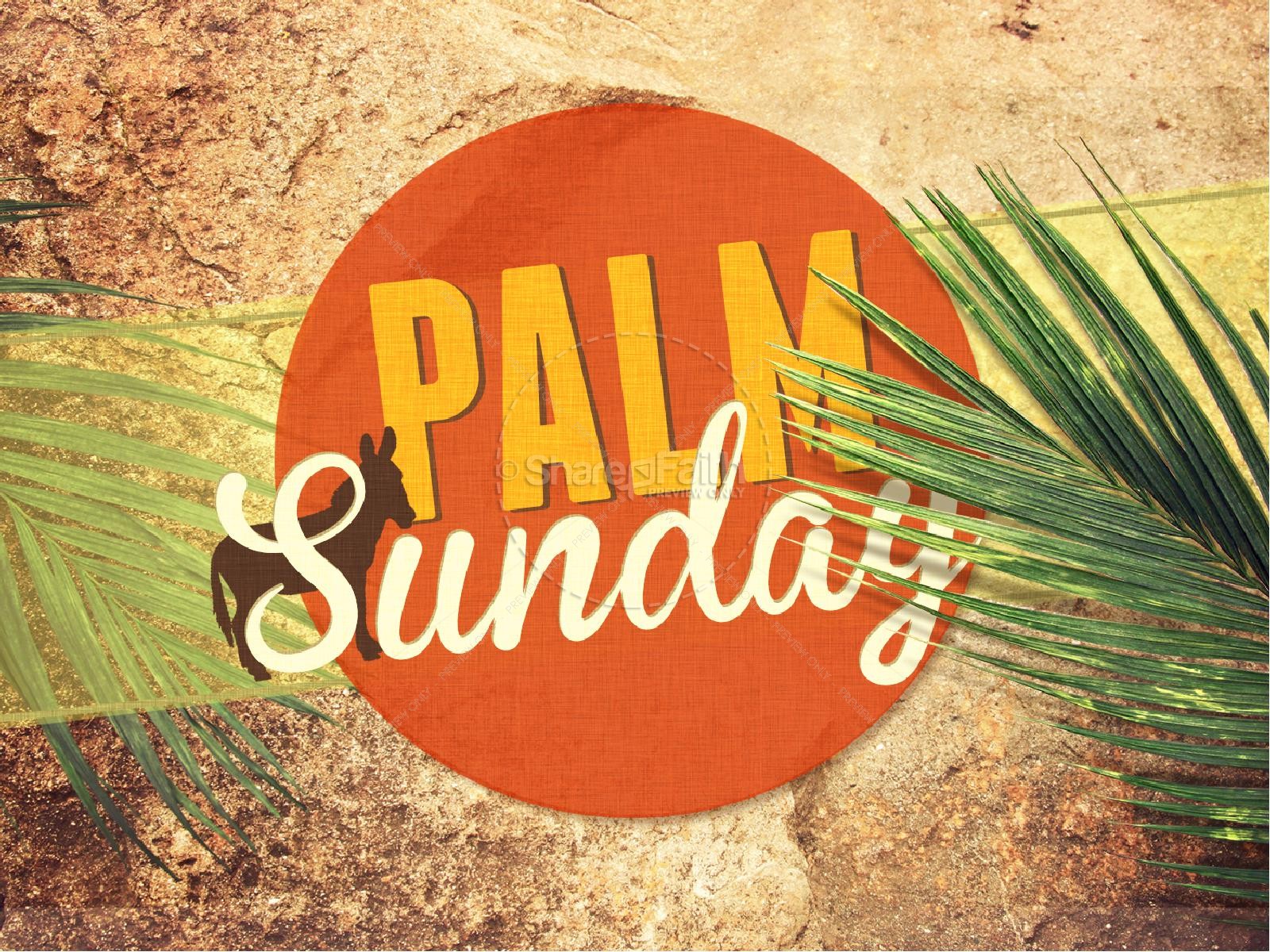 Palm Sunday Sermon PowerPoint Template Thumbnail 1