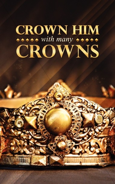 Crown Him Easter Sermon Bulletin Cover Thumbnail Showcase