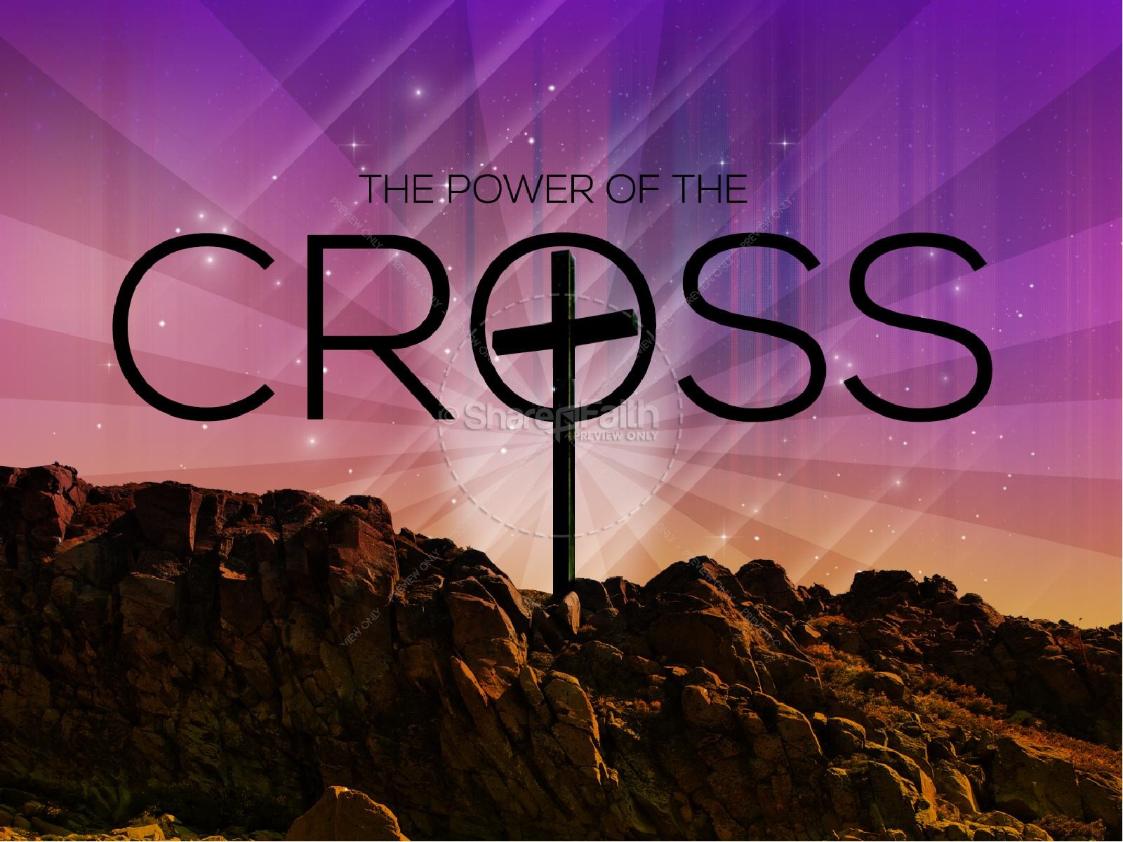 Easter Graphics The Power Of The Cross Sermon PowerPoints