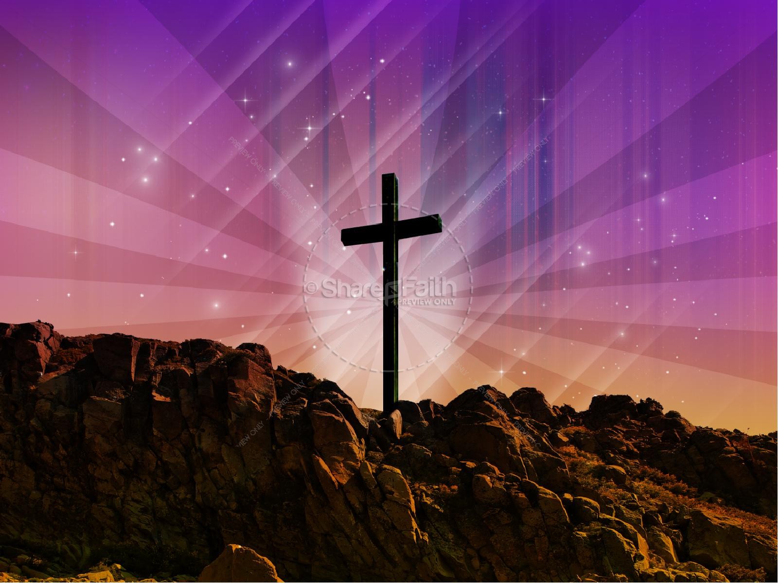 Easter Graphics The Power Of The Cross Sermon PowerPoints Thumbnail 7