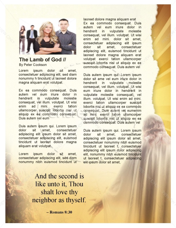 Easter Sunday Newsletter Template | page 3