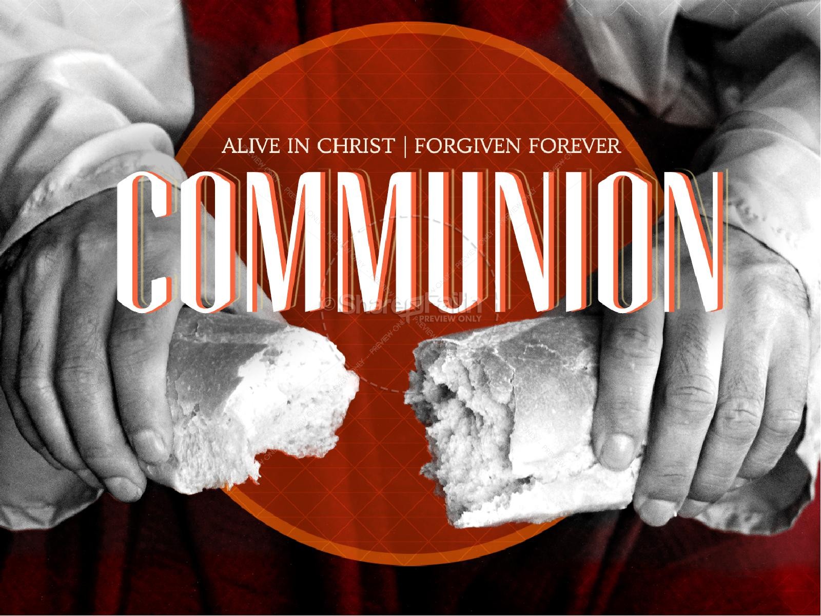 Church Communion PowerPoint Template Thumbnail 1