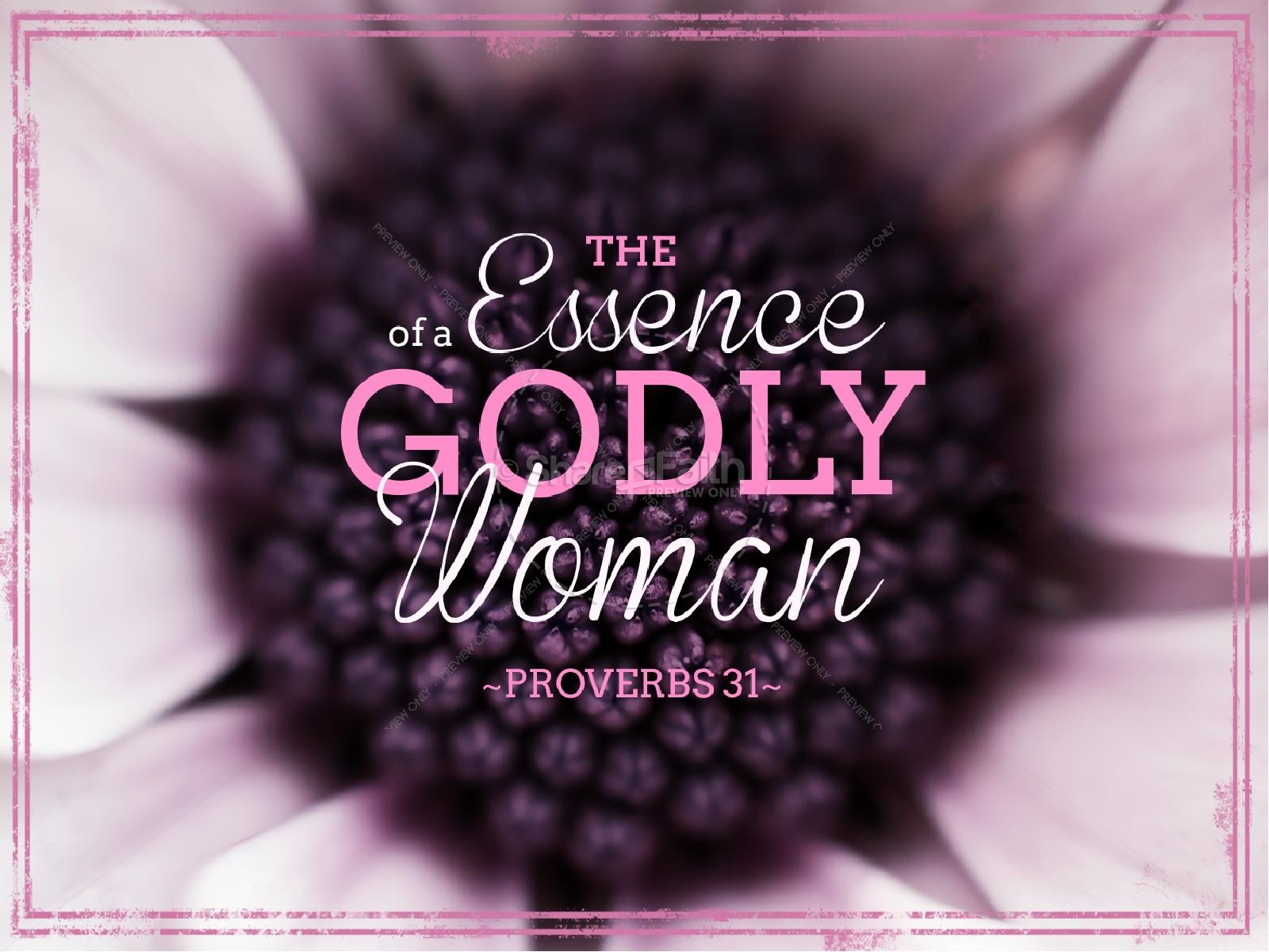 Godly Woman Church PowerPoint Thumbnail 1
