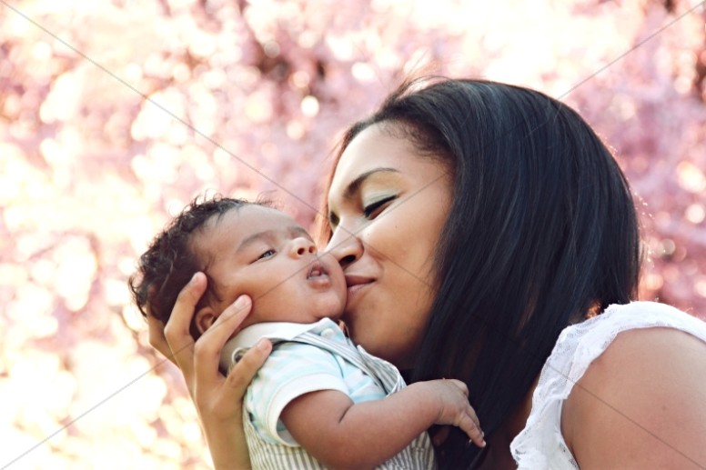 Mother Kissing Baby Stock Images Christian Thumbnail Showcase