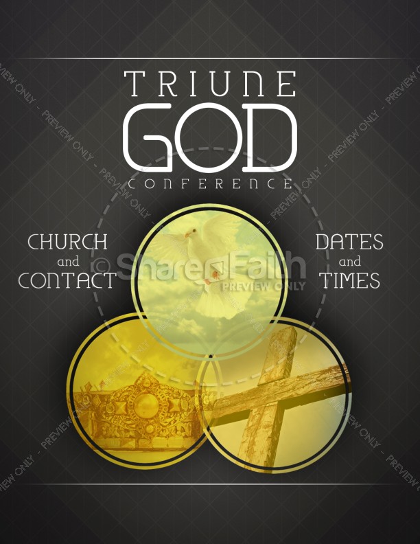 Trinity Sunday Flyer Template Church Flyers Thumbnail Showcase