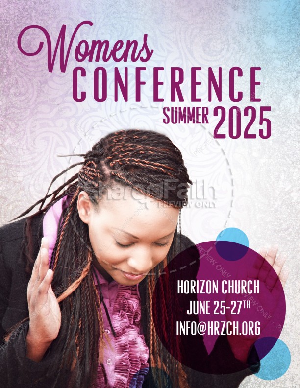 Womens Conference Flyer Templates for Church | page 1