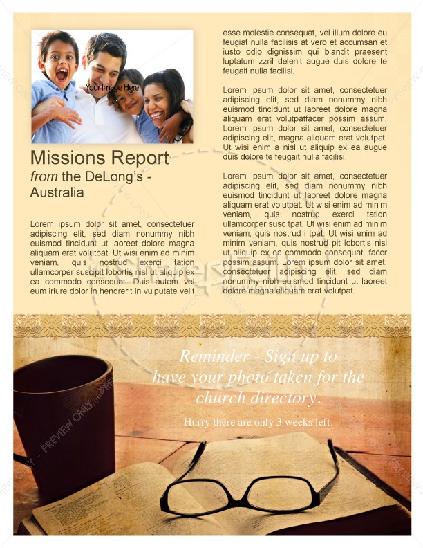 Bible Church Newsletter Template | page 4