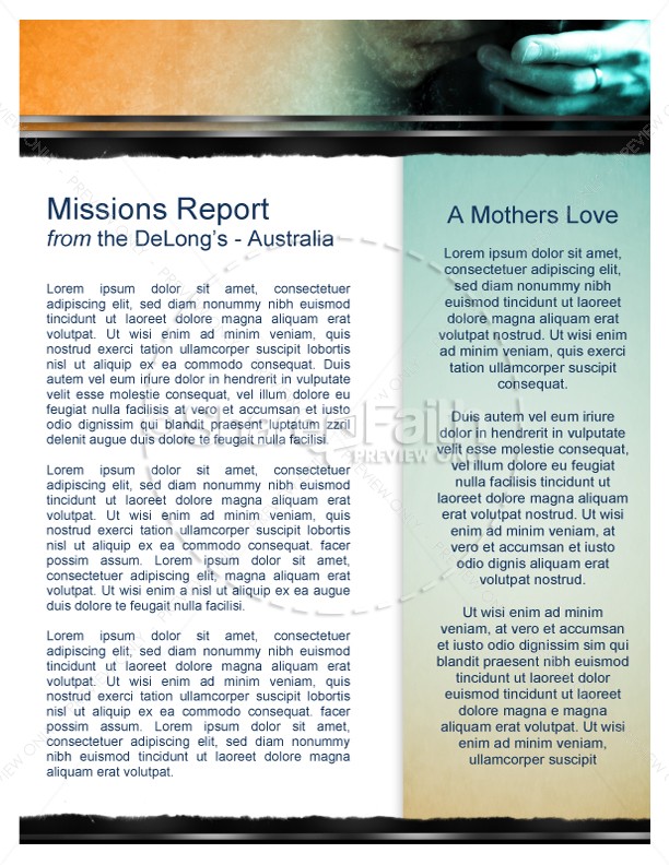 Baptist Newsletter Church Template | page 4