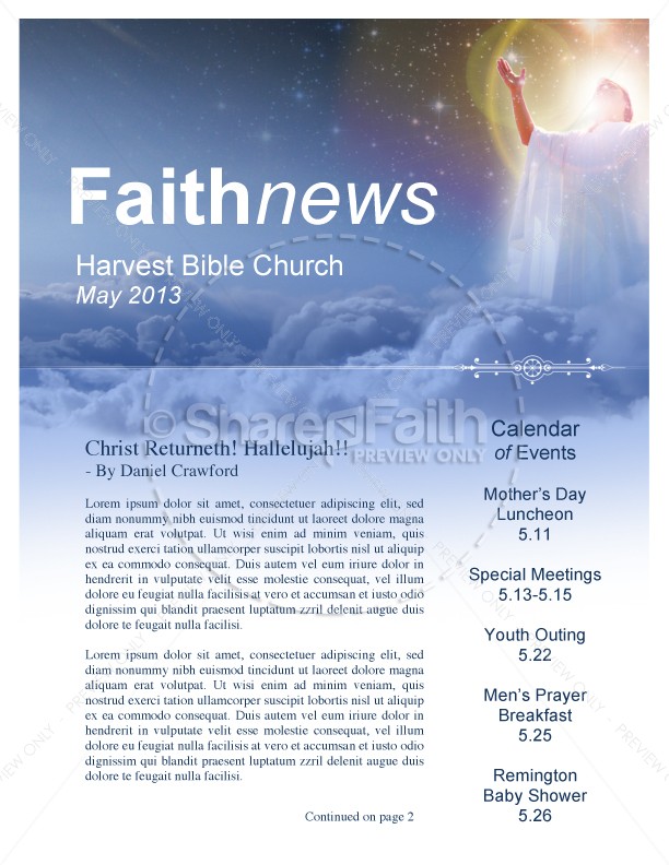 Assembly Of God Newsletters Thumbnail Showcase