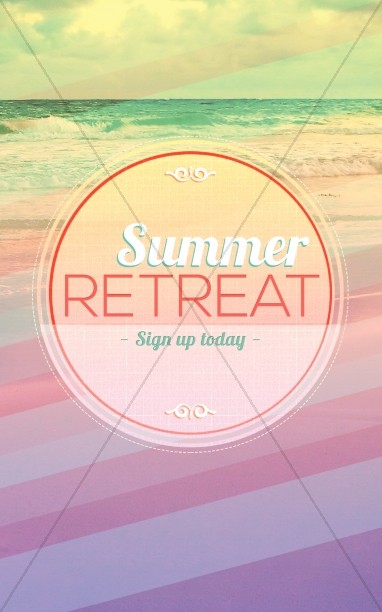 Summer Retreat Church Bulletin Thumbnail Showcase
