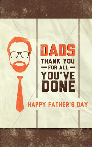 Father's Day Bulletins Poster for Fathers Day