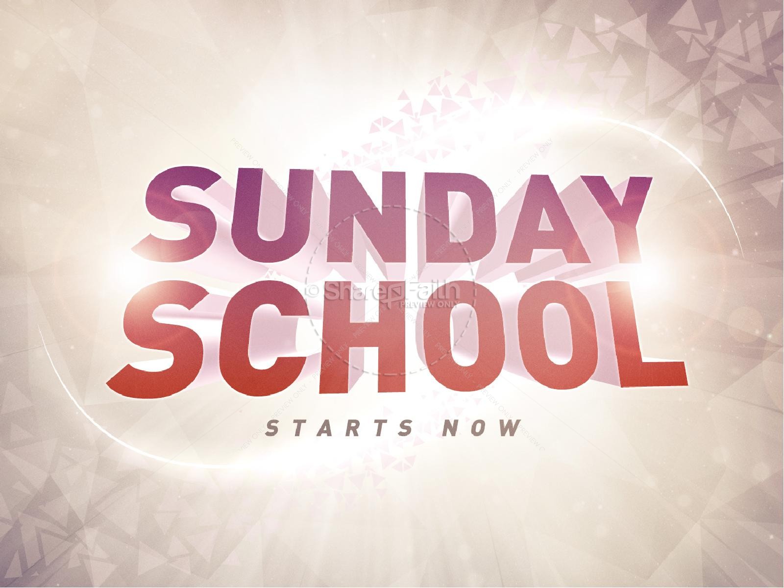 Sunday School Graphics for Church PowerPoints Thumbnail 1