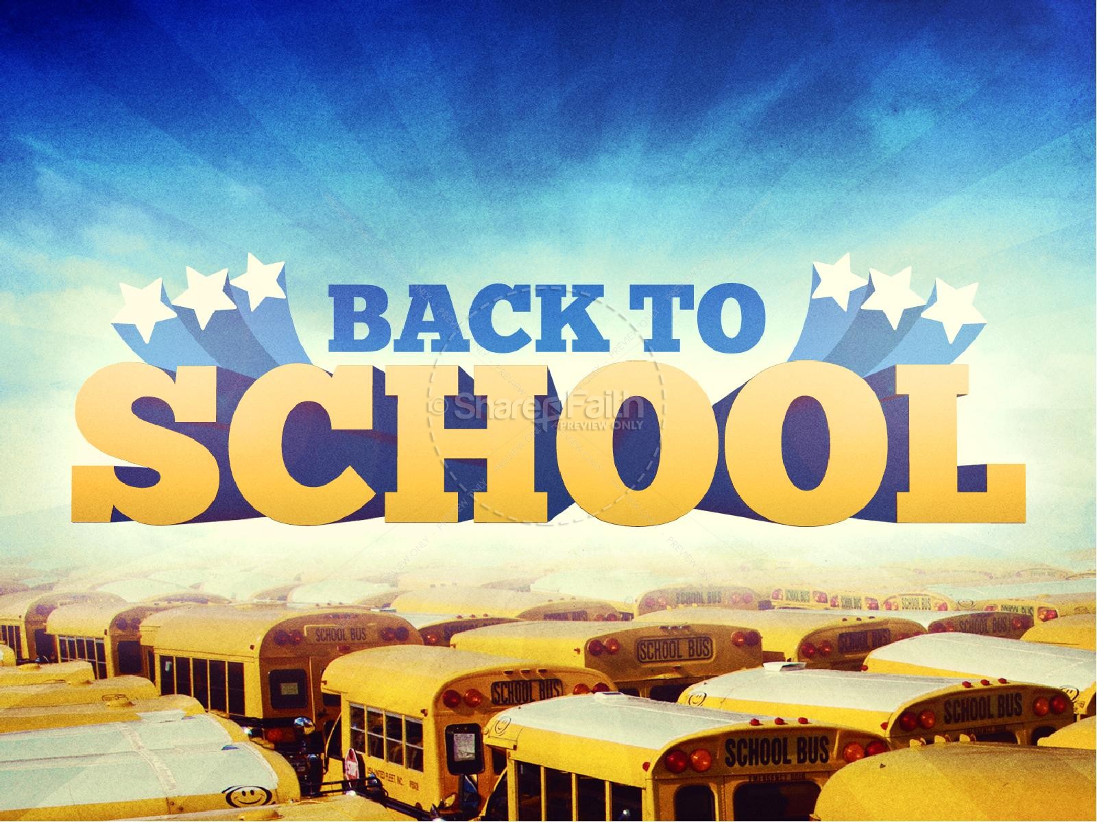 School Buses Top Back to School Graphics PowerPoints Thumbnail 1