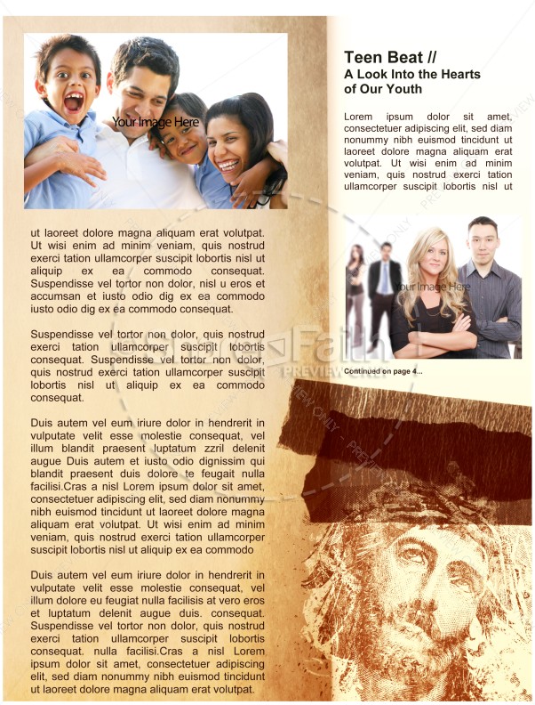 Jesus Image Newsletter Template | page 3