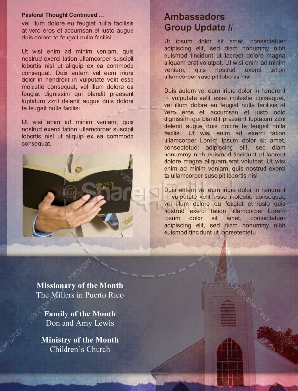 Define Church Newsletter Template | page 4