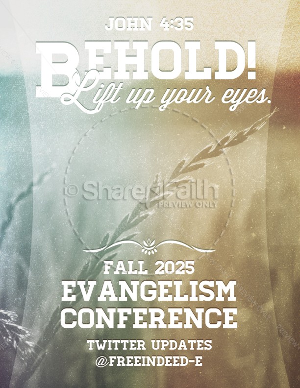Church Missions Conference Flyer Thumbnail Showcase
