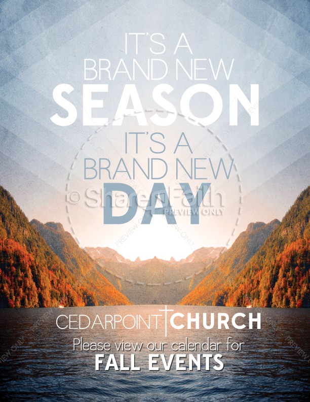 New Season Flyer Template for Church Thumbnail Showcase